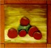 Zátišie s jablkami,  2013,  50 x 50 cm
